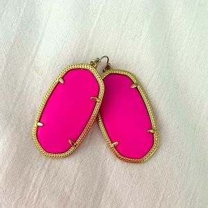 Hot pink Kendra Scott earrings